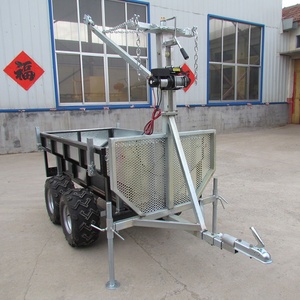 Remolque para ATV, Remolque Utilitario Pequeño para ATV para Madera, Remolque de Carga Baja, <span class=keywords><strong>Remolques</strong></span> Utilitarios <span class=keywords><strong>Pequeños</strong></span> para ATV - Product Image 5