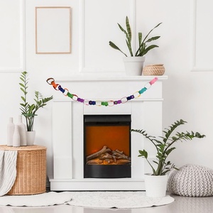 Paquete de 30 Cadenas de Botones en Forma de Ola, Cadenas de Fieltro Coloridas con Broches a Presión, Guirnalda para Decoración del Hogar, <span class=keywords><strong>Navidad</strong></span>, Cumpleaños, Aniversario, Fiesta - Product Image 6