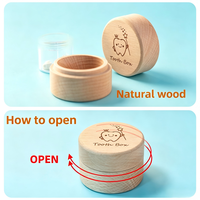 Boîte à dents de la Fée des Dents pour filles et garçons, boîte à dents en bois mignonne, rangement pour dents de lait pour enfants, support de conservation des dents tombées, cadeau
