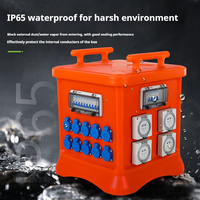 Boîte de distribution d'alimentation portable étanche IP65 en ABS, boîte de jonction électrique anti-poussière pour usage extérieur et industriel