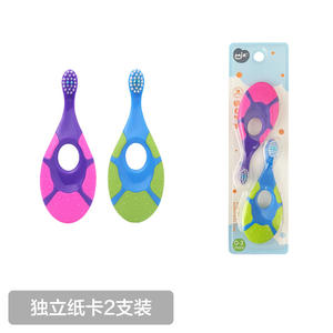 Brosse à dents pour bébé en forme de tortue de qualité alimentaire pour les enfants de 0 à 3 ans, poils doux et fins, pointes pointues - Product Image 3