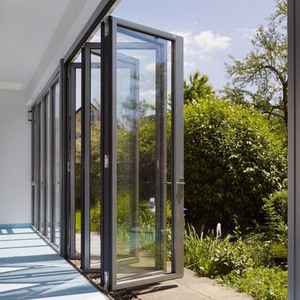 Porte pliante extérieure en accordéon de véranda personnalisée Porte coulissante en verre pour patio Porte pliante en aluminium - Product Image 6