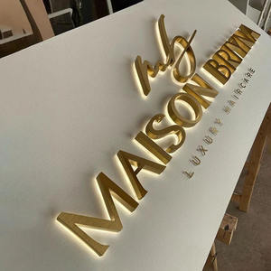 الشركة المصنعة متجر داخلي بإضاءة خلفية ثلاثية الأبعاد شعار مخصص أكريليك ثلاثية الأبعاد شعار بإضاءة خلفية وعلامة الأعمال - Product Image 5