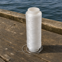 Fil de pêche élastique blanc pour fixer les appâts et leurres de pêche