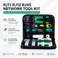 RJ45 RJ11 RJ12 Computer-Netzwerk-Reparatur-Werkzeugset LAN-Kabeltester Drahtschneider Schraubendreher Zange Crimpwerkzeug Wartungs-Set