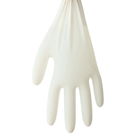 Fabricant de gants d'examen en latex sans poudre blanc laiteux gants jetables non stériles à forte élasticité gants en latex pour les mains