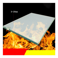 Verre trempé à haute teneur en borosilicate 120 Min ignifuge pour entrée d'escalier extérieur-mur rideau en verre four médical four solaire