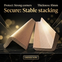Protections d'angle en papier kraft 100 % recyclable en forme de L pour palettes et panneaux d'angle robustes pour palettes