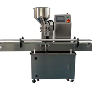 Machine de remplissage automatique pour sauce à l'huile, eau, vin, jus, crème, parfum, bouteille en verre, flacon de miel, liquide, pâte, piston, appareil de remplissage