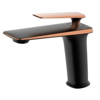 Robinet de lavabo haut de gamme en laiton, mitigeur monocommande pour lavabo de salle de bain, à poser sur le comptoir, finition or blanc, pour projets hôteliers