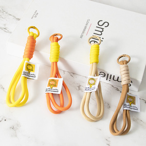 Porte-clés en macramé pour sac à main, décorations de sac à main pour femmes, en cordon de nylon <span class=keywords><strong>double</strong></span> fait à la main, plusieurs couleurs - Product Image 4