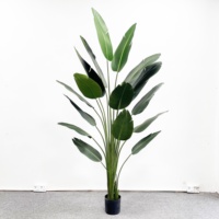 Offre Spéciale de gros plantes de décoration pour maison bananier en plastique arbre du voyageur plante artificielle décorative d'intérieur