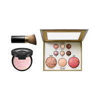 Palette de maquillage multifonctionnelle avec illuminateur, fard à paupières et blush, couleur légère et longue tenue, palette multi-usages