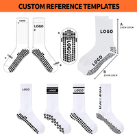 Logo personnalisé Chaussettes de sport en maille respirante antidérapantes pour la course à pied Chaussettes de football d'élite antidérapantes colorées unisexes