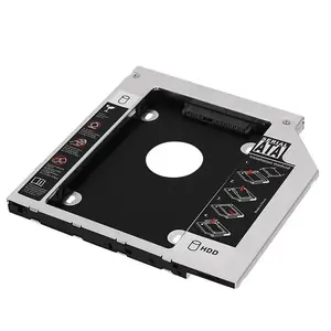 aluminium 9.0/9.5/12.7mm 2.5inch 2nd Hard Drive Disk Caddy SATA3.0 SSD Bracket adapter second hdd caddy laptop