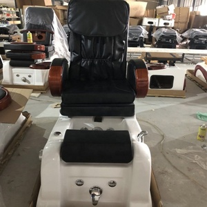 New Style Hot Sale Luxury Red Beauty Salon Furniture Foot Spa Pedicure Chair With Sink - Product Image 3