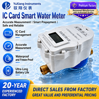 Compteur d'eau numérique intelligent prépayé à distance NB-IoT/4G/WiFi DN15 M-Bus LORAWAN IP68 OEM en cuivre/acier inoxydable