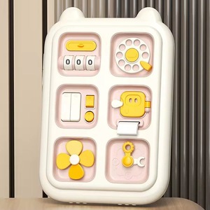 Jouet pour bébé, planche d'activités multifonctionnelle, développement de la motricité fine, puzzle pour bébé de 0 à 3 ans, éducation précoce à partir de 6 <span class=keywords><strong>mois</strong></span>, interrupteur analogique - Product Image 2
