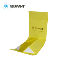 Spot Wholesale Yellow Black White Red Luxury Magnetic Foldable Cardboard Paper Gift Box Packaging Coated Paper Boxes