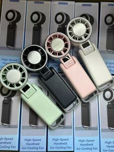 3-in-1 Handheld Neck Desk <b>Fan</b> with Ice Cooling 13500RPM Turbo 5 Speed <b>USB</b>-C Rechargeable for Summer - Product Image 6