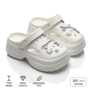 Zuecos para Mujer, Antideslizantes, Transpirables, con Desodorante EVA, Resistentes al Desgaste, con Suela Gruesa y Elevada, para Todas las Temporadas - Product Image 1