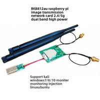 Carte réseau sans fil USB double fréquence 5G RTL8812AU pour Raspberry Pi Kali Ubuntu Windows - Transmission d'images WiFi HD