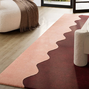 <span class=keywords><strong>Tapis</strong></span> fait main de style moderne minimaliste, luxe léger, tufté à la main, style crème, pour salon, chambre à coucher, taille personnalisée - Product Image 4
