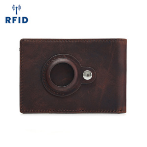 Cartera de Cuero Genuino Dujiang para Hombre, con Múltiples Ranuras para Tarjetas, Protección RFID, Porta Billetes, Color Chocolate, Primavera 2025 - Product Image 5