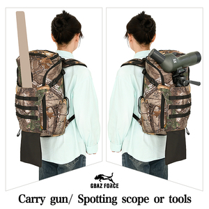 Sac <span class=keywords><strong>à</strong></span> dos tactique de <span class=keywords><strong>chasse</strong></span> GAF Brush Tricot 18L DWR imperméable camouflage avec porte-arme - Product Image 4