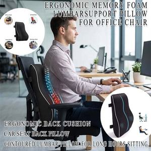 Cojín Ergonómico <span class=keywords><strong>de</strong></span> Espuma Viscoelástica para <span class=keywords><strong>Silla</strong></span> <span class=keywords><strong>de</strong></span> Oficina con Soporte Lumbar, Desmontable, Transpirable, <span class=keywords><strong>de</strong></span> Rebote Lento, Cómodo y Ajustable para Asiento <span class=keywords><strong>de</strong></span> <span class=keywords><strong>Coche</strong></span> - Product Image 1