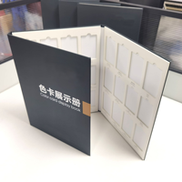Personnalisation en gros de catalogue d'échantillons de pierre, brochure en carton avec couverture rigide