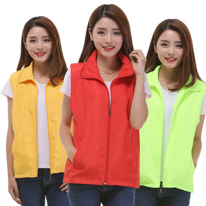 Gilets de travail personnalisés sans manches à col avec logo, multi-poches, pour jeunes, vêtements publicitaires, tailles M, L, XL, XXL, XXXL et grandes tailles - Product Image 2