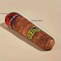 Accessoires pour animaux de compagnie personnalisé chiens Cigar Squeak peluche jouet cigare style dents nettoyage jouet à mâcher pour chiens