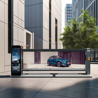 Porte de barrière de stationnement automatique sans brosse de cc pour la publicité tourniquet de flèche d'entrée de véhicule télécommandé à longue portée