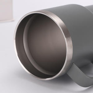 Vaso de 20oz con asa, vaso de acero inoxidable con asa, termos, vasos, venta al por mayor, taza a granel, botella de viaje de café - Product Image 4