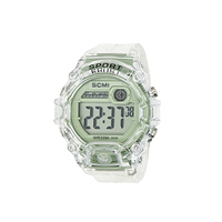 Transparent et mignon couleur correspondant étudiant jeunesse étanche veilleuse multi fonctionnel sport montre électronique