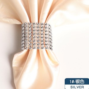5x1.6 pouces diamant maille boucle mariage dîner fête décorations <span class=keywords><strong>de</strong></span> Table 8 rangées strass ronds <span class=keywords><strong>de</strong></span> <span class=keywords><strong>serviette</strong></span> - Product Image 5
