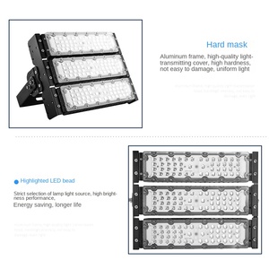 Projecteur LED 300W COB, corps en aluminium, IP66, 6000K, lumière du jour, large faisceau, pour entrepôt, extérieur, haute luminosité, montage en surface, CRI80, 3 ans - Product Image 4