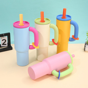 40oz Leak Proof Stainless Steel Tumbler Vacuum Insulated Water <b>Bottle</b> With Handle Lid Travel Tumbler With <b>Straw</b> - Product Image 3