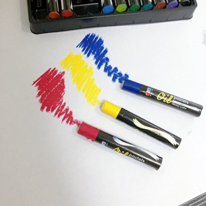 Baoyi 12/24 colori pastello a olio di cera pesante Set di pennelli Super morbido pennello per bambini della scuola primaria all'ingrosso - Product Image 3