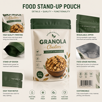 Sachets thermoscellables avec surface imprimée personnalisée pour l'emballage séparé de biscuits, bonbons et mini-snacks