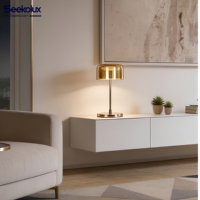 Lampes de table LED modernes en aluminium avec télécommande, AC 18W, protection oculaire, intensité variable 2200K-6000K, pour restaurant et chevet