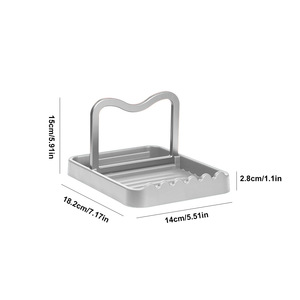 <b>Pot</b> <b>Lid</b> Rack Countertop Spoon Holder Plastic Multifunction Kitchen Storage Essential - Product Image 5