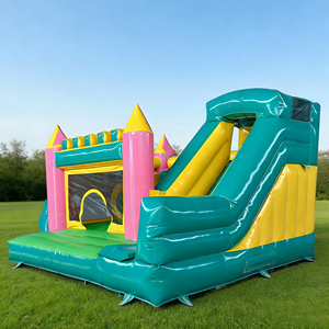 Château gonflable commercial d'extérieur, personnages de Frozen, respectueux de l'environnement, capacité 200-500 kg, taille 4x5 m, pour enfants, jardin - Product Image 1