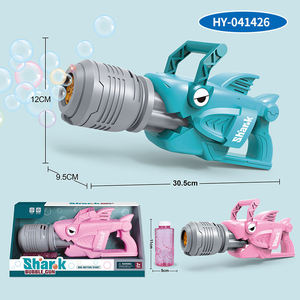 Pistolet à bulles électrique en forme de requin ou de crocodile, avec lumières et musique, automatique, solution 150 ml, jouet d'été pour enfants, cadeau pour l'extérieur - Product Image 6