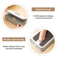 Scelleuse thermique magnétique rechargeable 2-en-1 automatique mini pour sacs plastiques, aliments, chips et snacks