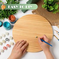 Plaques rondes en bois de pin gravées, vente en gros, panneaux en bois non finis pour projets de bricolage, peinture, artisanat, objets de collection