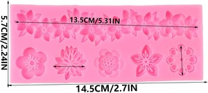 Moldes de Silicona con Encaje Floral para Fondant, Molde de Relieve de Espirales y Ondas, Decoración de Pasteles, Adorno para Cupcakes, Chocolate, Arcilla Polimérica, Pasta de Goma - Product Image 3