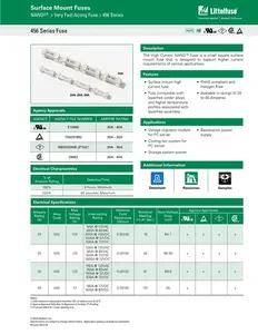 0456020.ER SMD1025 Disposable Fuse 0456020.ER