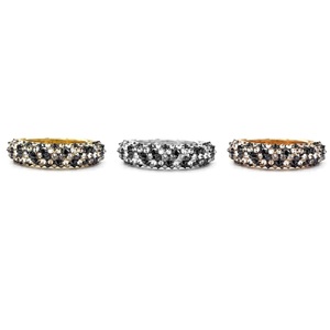Tailor Made 18k Yellow Gold Natural Multi Color Diamond Pave Setting Wedding Band Ring for Women - Product Image 4